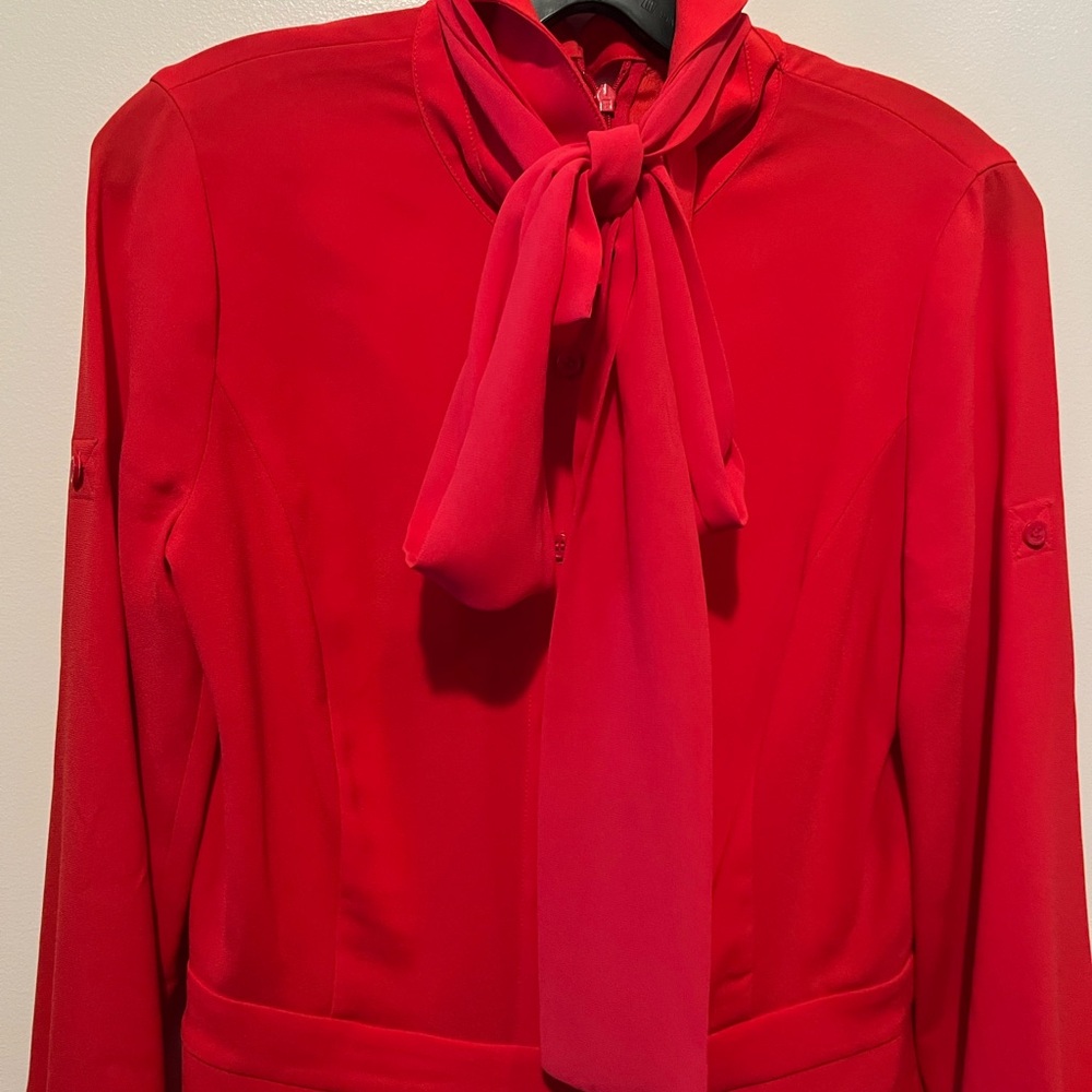 *FLASH SALE*BCBGMAXAZRIA red romper size XS - Picture 6 of 10